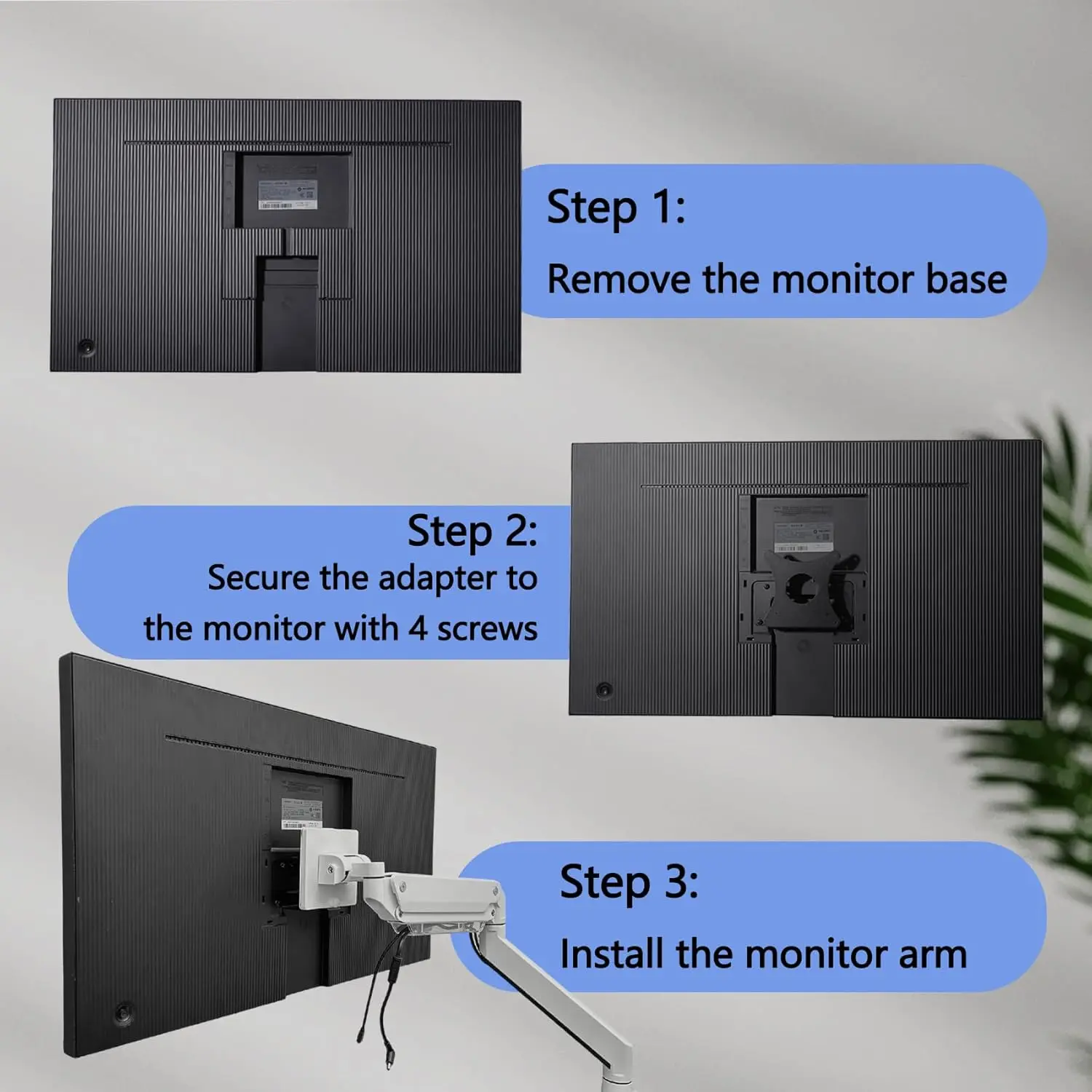 Brand New Wall Mount Adapter Bracket for Samsung Space Monitor is for SR75 SR75LS27R750 S27R750S32R750 S32R75Q
