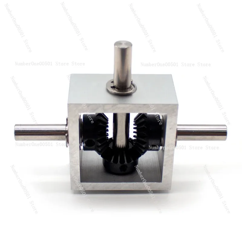 90 Degree Bevel Gear Right Angle Commutator Small Gearbox 1 : 1 Angle Changer Mechanical Drive Module Shaft Diameter 10MM