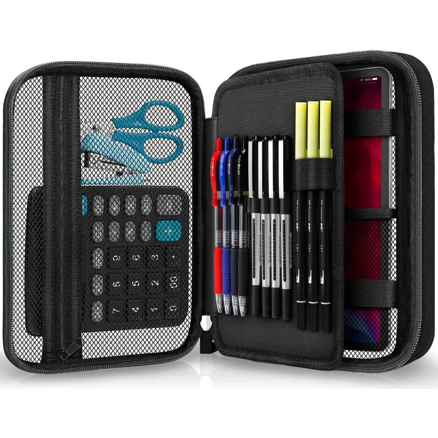 Big Capacity Storage Pouch for Marker Pens Pencil Case with Simple Design Compact Stationery Bag Box for Art Supplies and Sketc