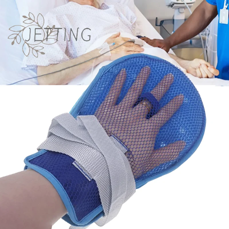 

Hot 1Pc Medical Restraint Glove Detachable Bedridden Patient Anti Fall Hand Constraint Protector Elderly Anti Scratch Fixed Glov