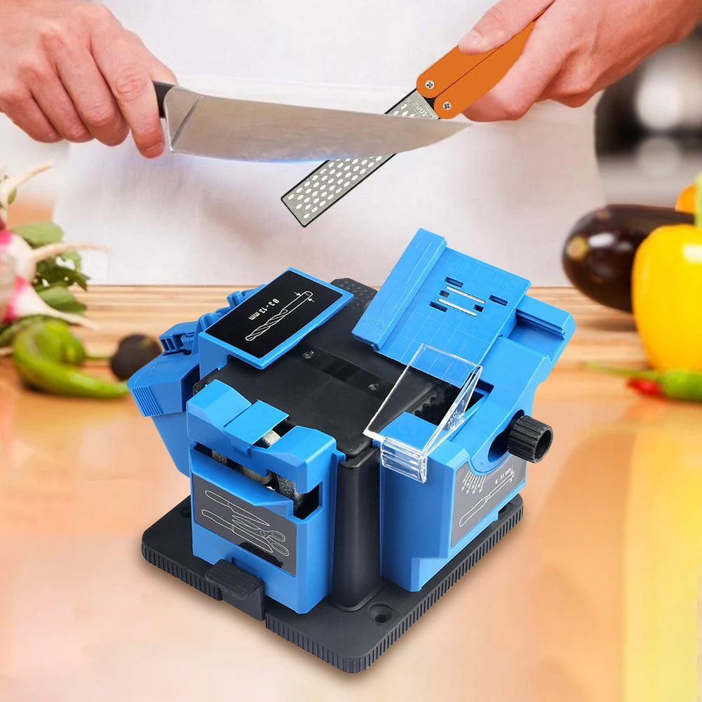 Electric Drill Bit Sharpener Multifunctional Drill Bit Knife Scissor Sharpening Tools Universal Sharpening Station for Chisel HS