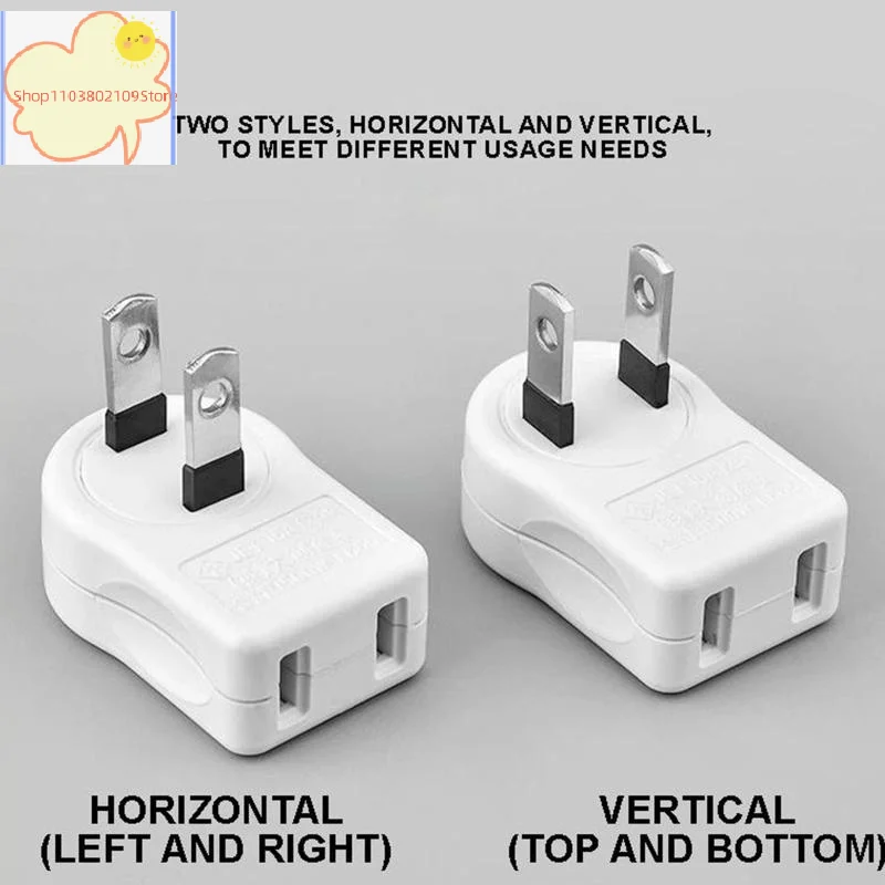 【HT】【YH】1Pc 2Pin 90 Angle Rotatable Power Socket Plug Adapter Foldable Travel Aadapters Power Converter Plug Electrical Socket