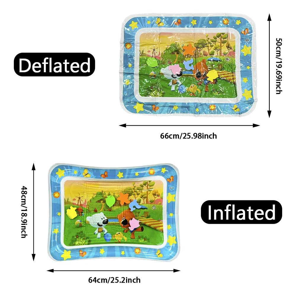 Tapis de jeu d'eau pour bébé, coussin gonflable en PVC pour nourrissons, temps du ventre, coussin d'eau pour enfants, jouets d'activité de développement pour l'éducation précoce