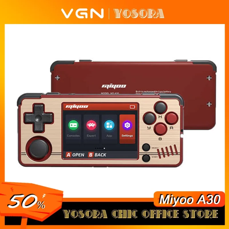 Miyoo A30 Play Station Portable Classic Retro Mini Online Battle Gba Handheld Game Console Custom 4-Core 1.3ghz Gaming Simulator