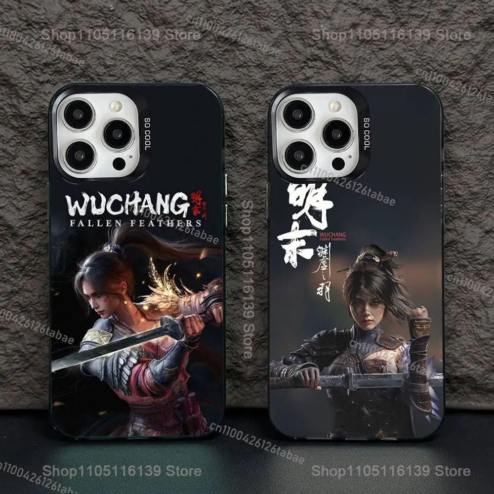 W-Wuchang Fallen F-Feathers Cool Phone Case For iPhone 17,16,15,14,13,12,11,Pro,Max,Plus,E,Air,Mini Anti Fall Black IMD Bumper