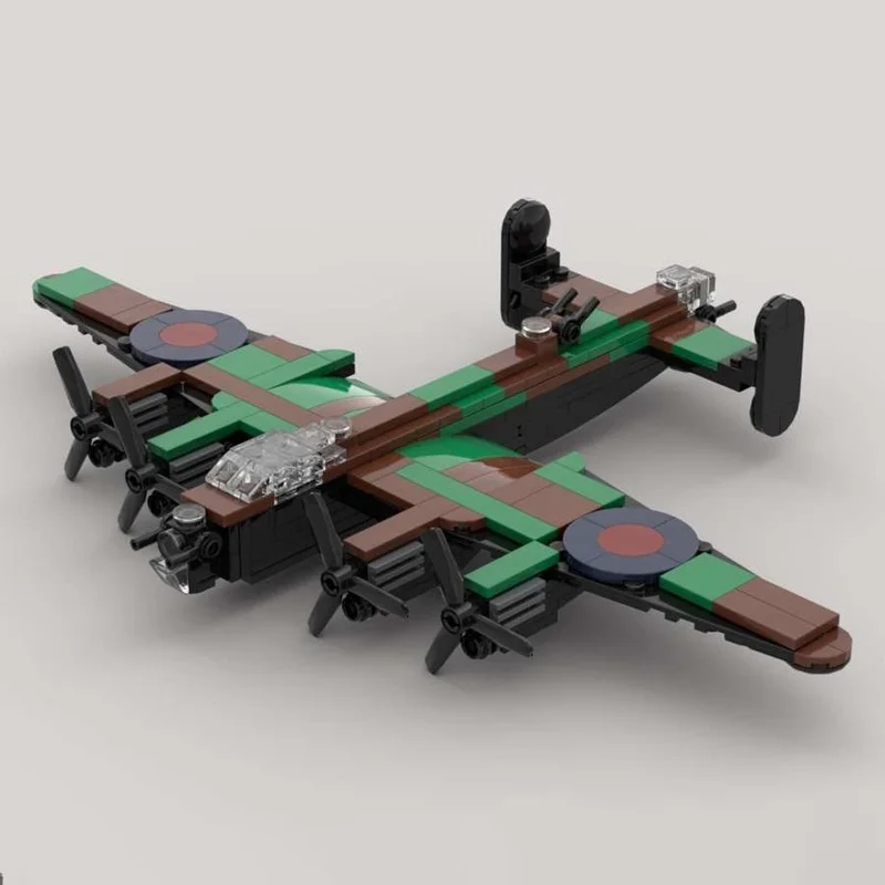 لانكستر WW2 الطائرات المقاتلة العسكرية نموذج MOC قوالب بناء معدات الحرب وحدات الهدايا عطلة تجميع ألعاب أطفال البدلة #2