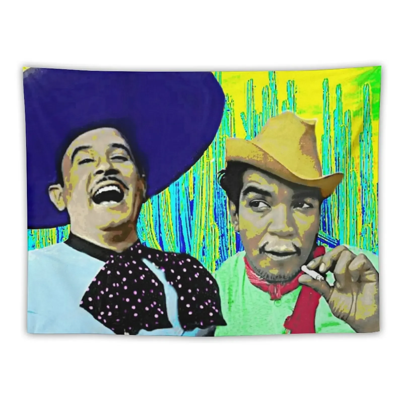 

Pedro Infante y Cantinflas Cantando Mexican Movie Stars of Old Tapestry Bedroom Decorations Mushroom Tapestry