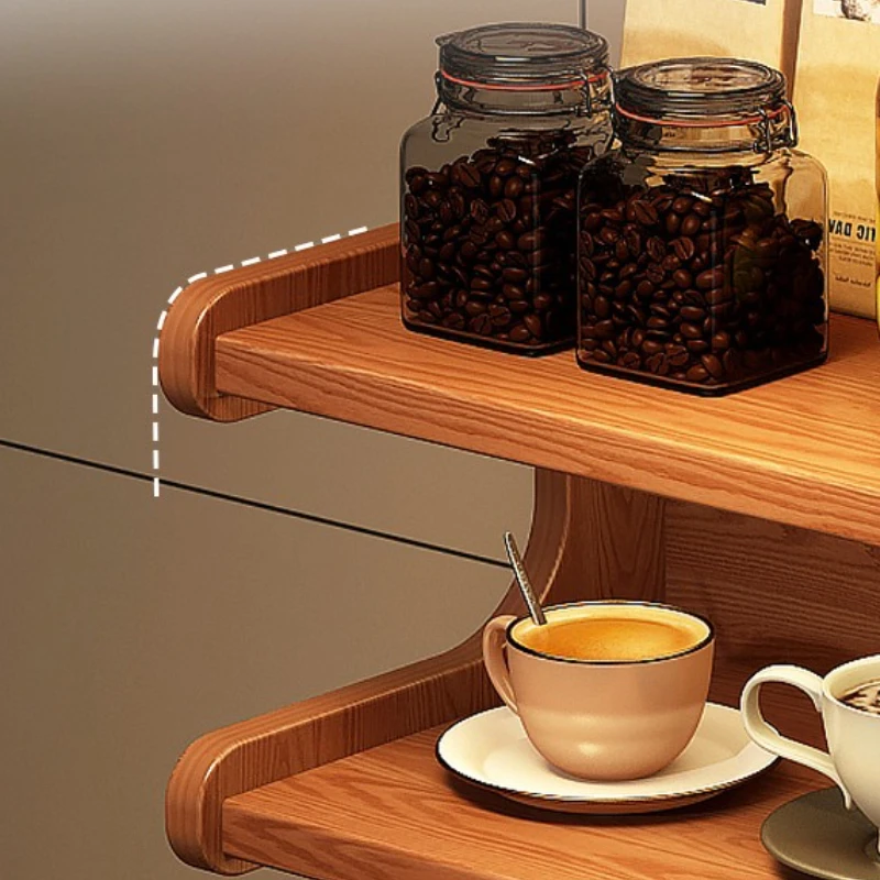 Display Kitchen Storage Locker Bookshelf Teacup Balcony Simple Storage Locker Retro BAMBOO Furniture Lockers Voor Opslag MHSNJ