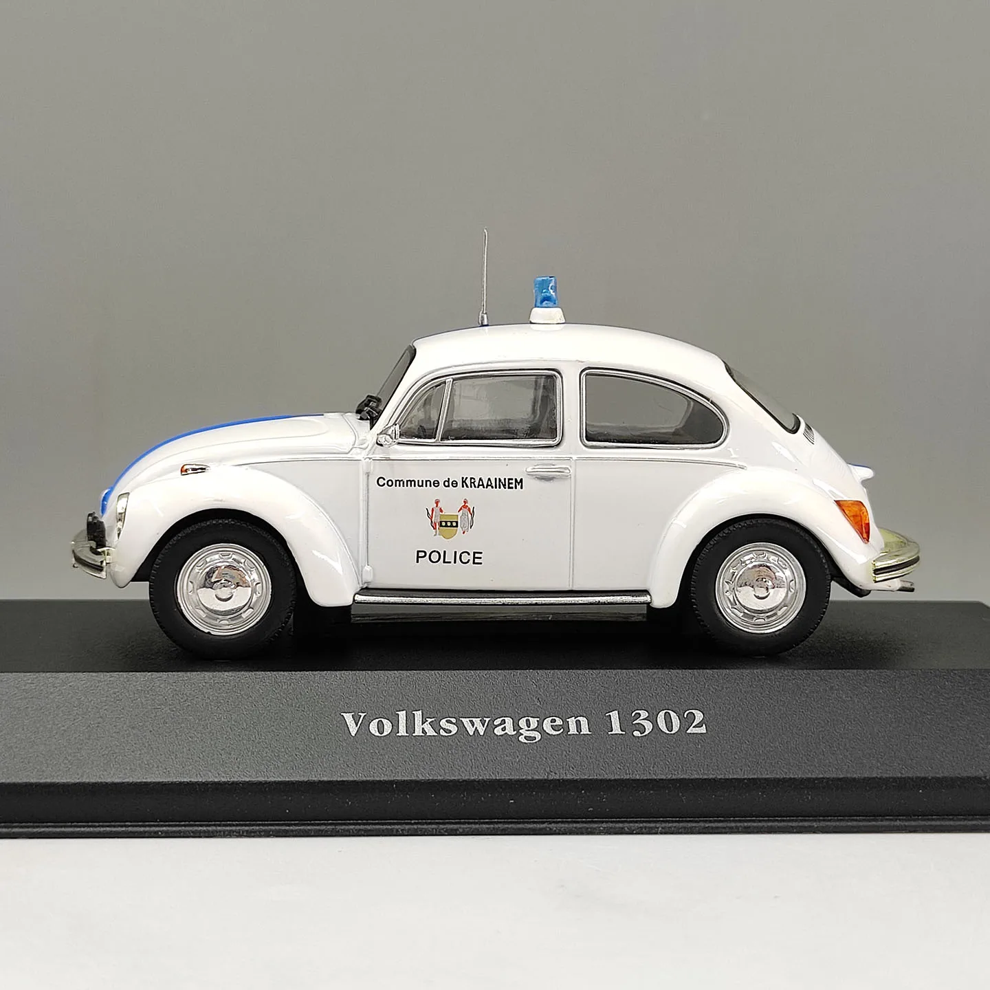 Diecast ATLAS 1:43 Scale VW 1302 Beetle Police Alloy Car Model