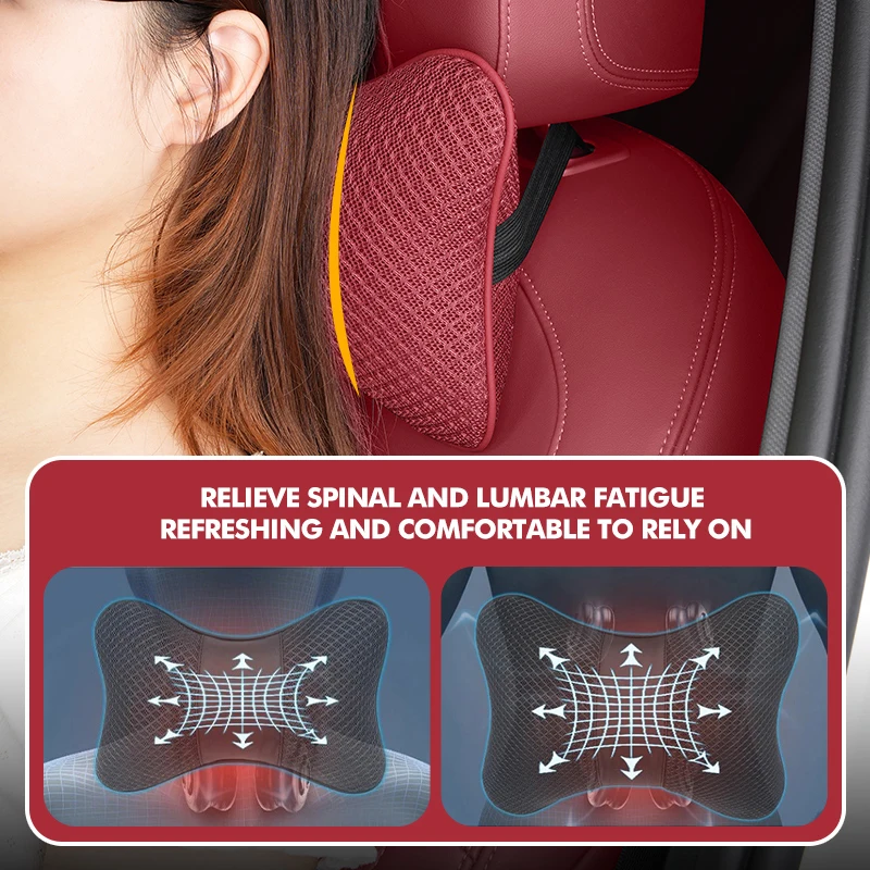 1pcs Car Lumbar Pillow Neck Set Memory Cotton Protecto Waist Back For BYD S6 S8 E5 E6 G6 L3 S7 G7 Tang Song Qing Yuan Han Max - view 4