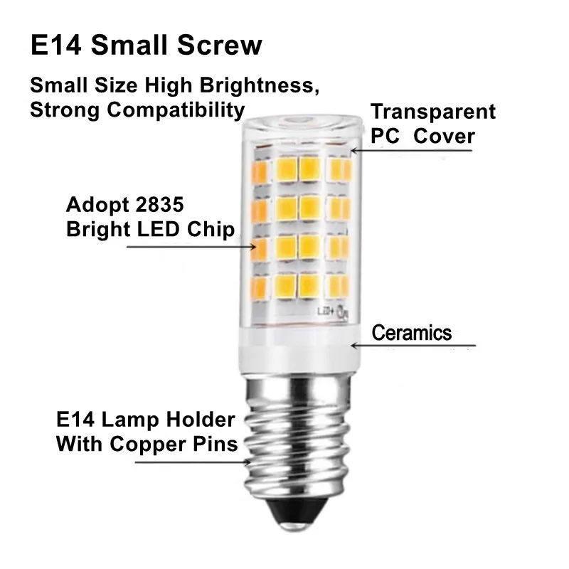 Imagem -04 - Mini Lâmpada de Milho Led E14 3w 5w 9w 12w ac 220v Smd2835 Ângulo de Feixe 360 Substituir o Halogênio Luzes do Candelabro Novo