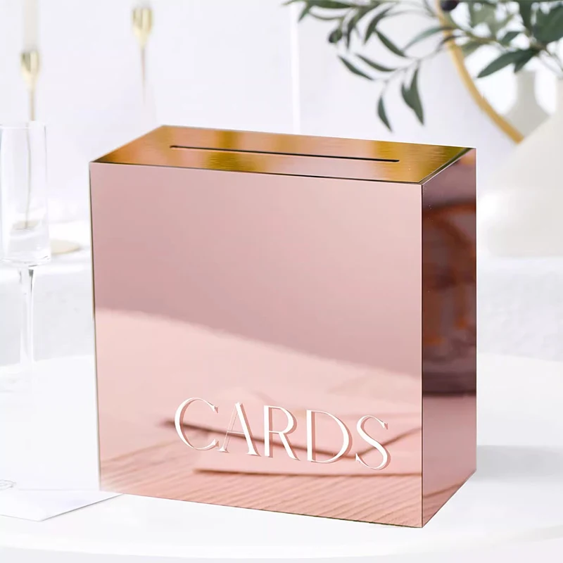 

Wedding Card Box,Acrylic Money Box,Card and Gifts Wedding Box,Envelope Card Holder Gift Boxes,Wedding Party Favors
