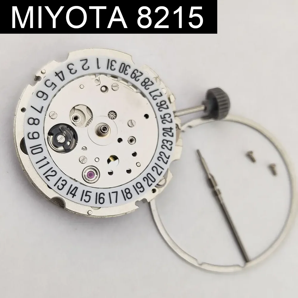 

Miyota 8215 Автоматические механизмы Календарь Белая машина 8215 Механический механизм Аксессуары для часов Набор инструментов для часовщика