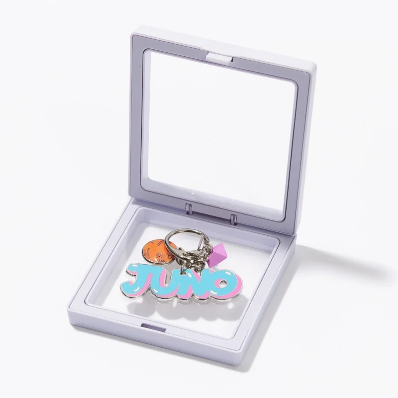 Authentic Juno Metal Keychain Alloy Material Compact Portable Charm Hanging Pendant Accessory Collectible Birthday Present Gift view 3