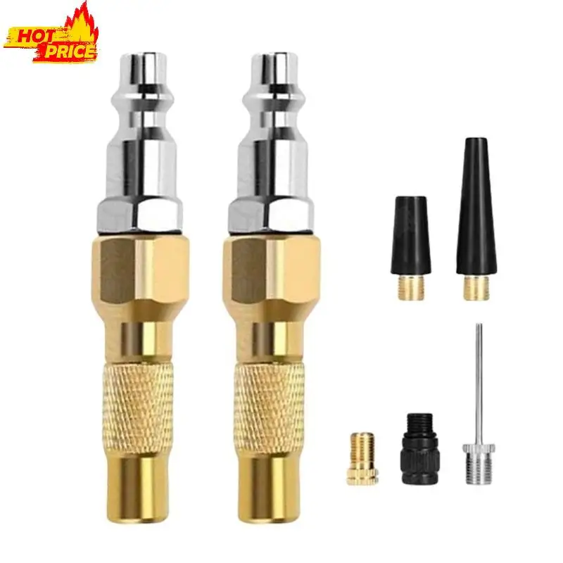 

Portable Inflation Valves Assortment Metal Air Valves set for Fast Safe Air Filling for Professional & Everyday Users