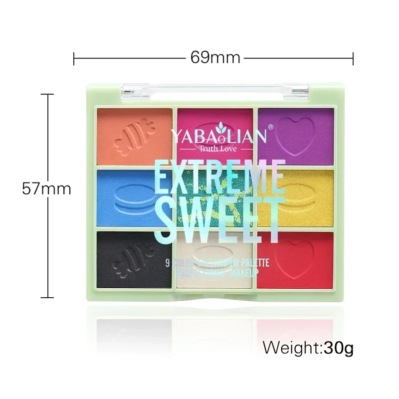 6-Color ظلال العيون 9-Color بيرليسسينت ماتي بريق عينيه لوحة طويلة الأمد لامع يشكلون عينيه الجمال العين Pallete