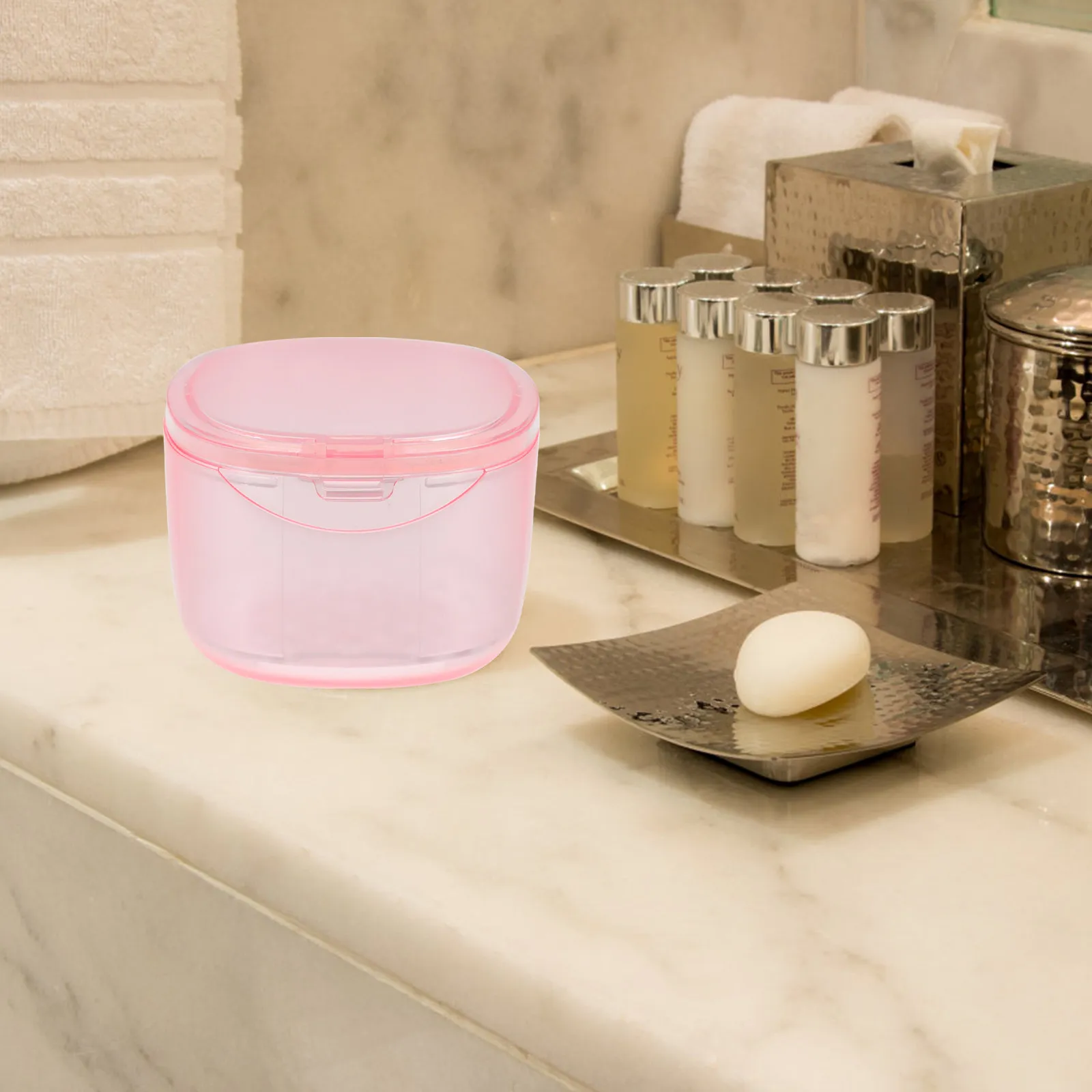 Portable Denture Container Durable Case Lightweight Professional Storage Box Fine Workmanship Gift Denture Cup