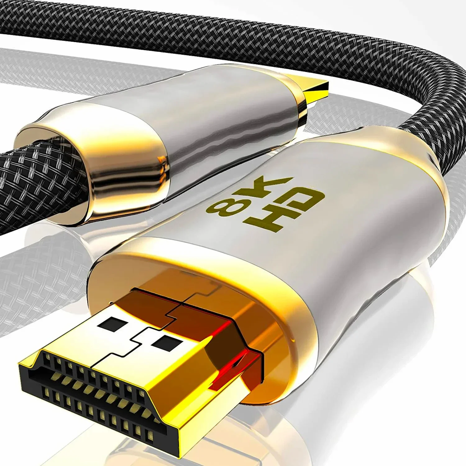 高解像度ケーブル付きテレビ用コンピューターアダプター,ps5,hd,2.1, 8k,8k,8k60hz,1m, 2m, 3m, 5m 10m、新品