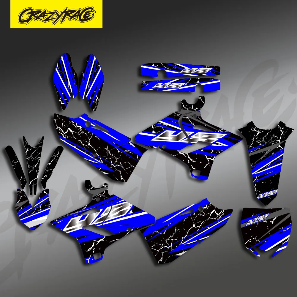 لياماها YZ125 YZ250 125 YZ 2015 2016 2017 2018 2019 2020 2021 موتوكروس مخصص الرسومات شخصية ملصقات مصورة كيت