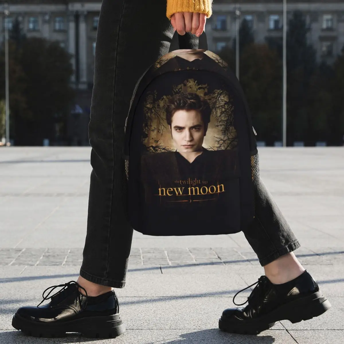 The Twilight Saga Edward Cullen Backpack Student BookBag Children School Bag Laptop Shoulder Bags for Men Women