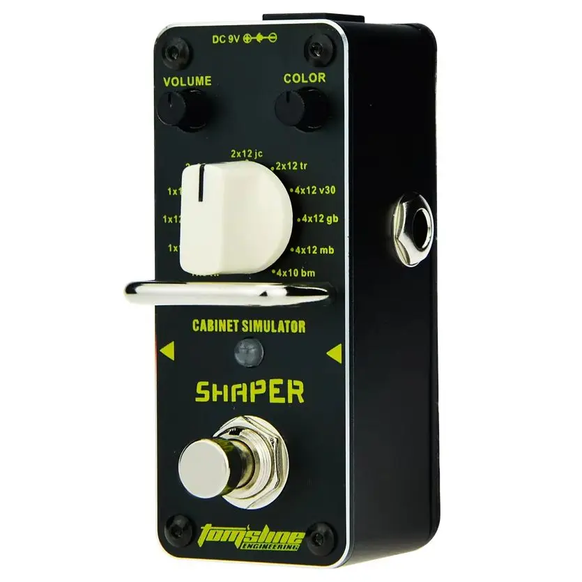 Aroma ASR-3 Shaper Cabinet Simulator Pedal de efecto de guitarra eléctrica Sintetizador digital Piezas y accesorios de guitarra True Bypass