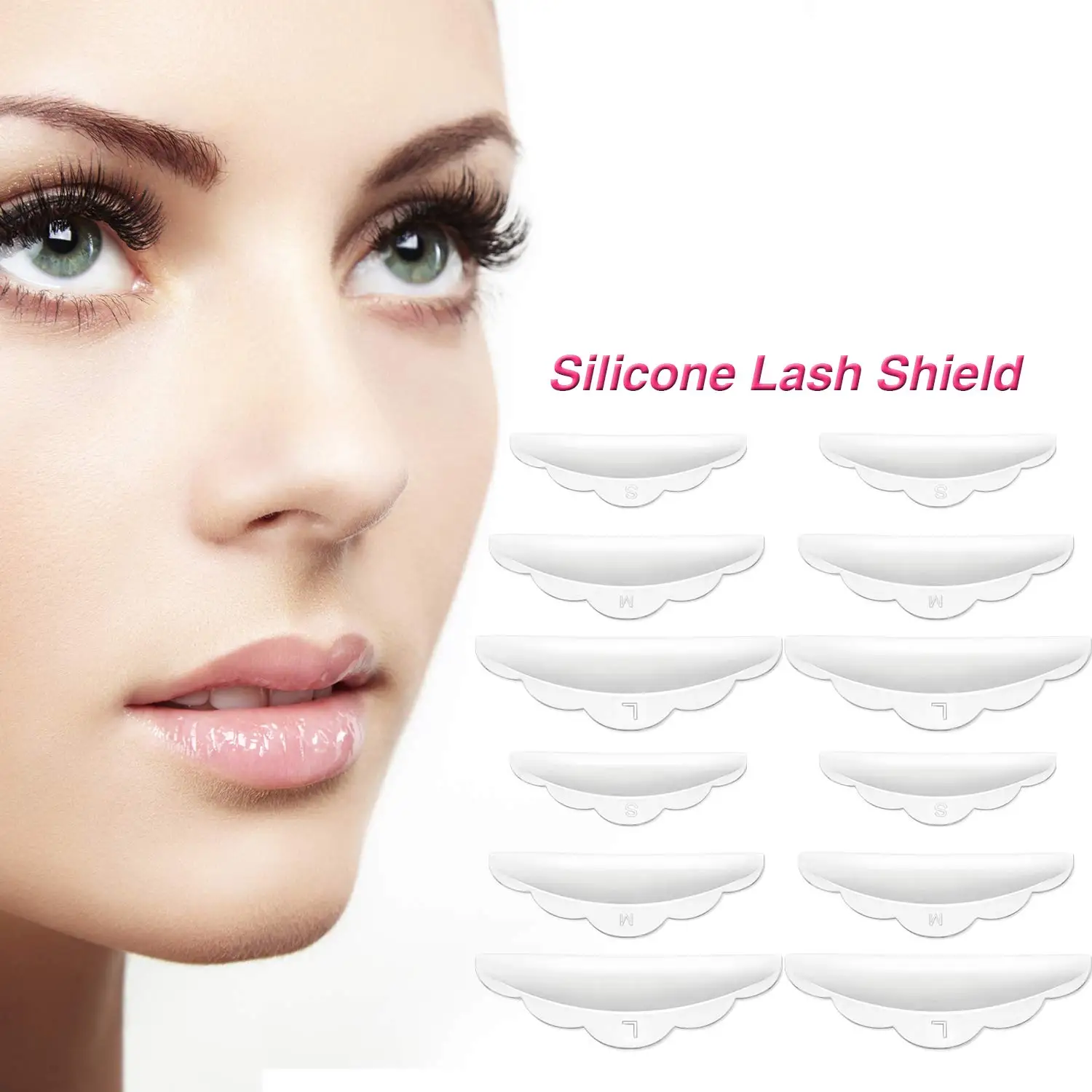 5Pairs Silicone Eyelash Perm Pad Y Eyelash Brush 3D Eyelash Curler Applicator Makeup Lifting Tools Lashes Rods Shield