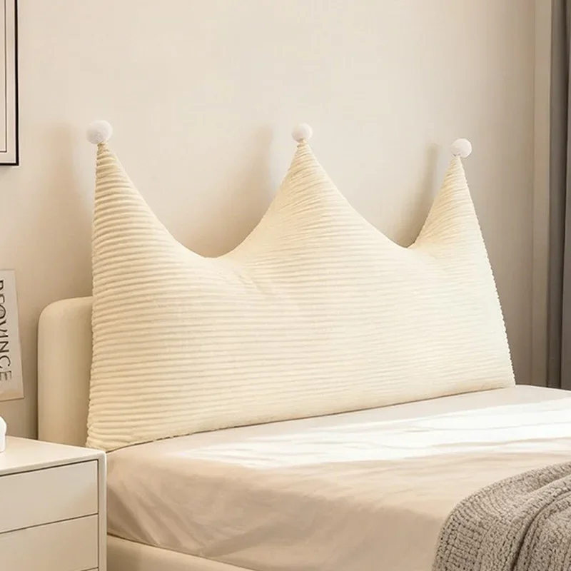 Plush Headboard Cushion Solid Color Anti-collision Soft Bag Bolster Tatami Bay Window Bed Backrest Pillow Soft Quick Rebound