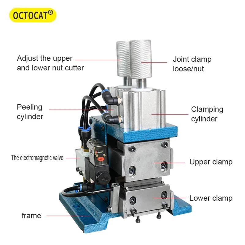 3F Pneumatic Automatic Wire Stripping Machine 3FN Pneumatic Cable Twisting Peeling Machine Wire Cutting Stripper 3F Blade Cutter