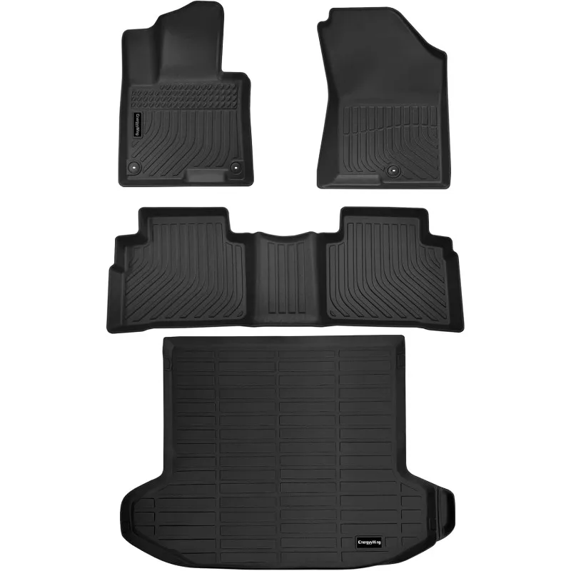 US All-Weather TPE Car Floor Mats & Cargo Mat Set Fit for 2023-2024 2025 Kia Sportage Accessories (Gasoline) EX, LX, SX Prestige