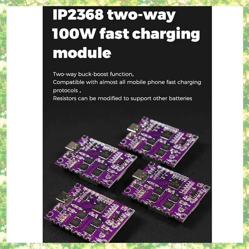 

Smart-3X IP2368 Bidirectional 100W Fast Charging Module Buck-Boost Type-C Interface Lithium Battery Power Fast Charging Board