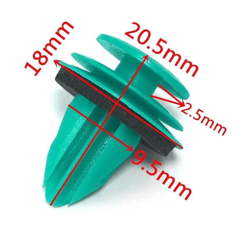 SEAMETAL 100Pcs Auto Fastener Clips Universal Tür Trim Panel Clip Befestigungen Auto Stoßstange Nieten Clamp Push Motoren Clip accessori – Detail 2
