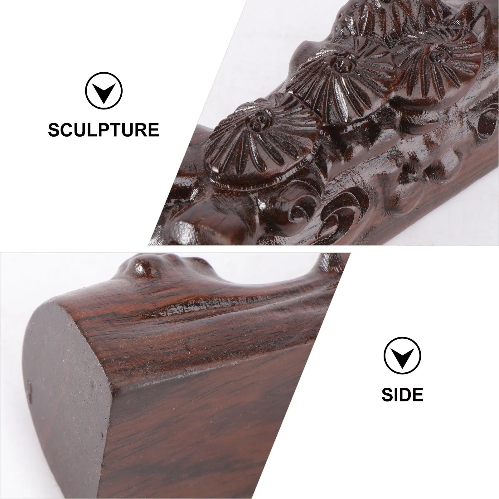 1 stks Ebbenhout Chinese Borstel Penhouder Houten Kalligrafie Pen Rack Inkt Stand Desktop Organizer Gift Hout Chinese Borstel Rack