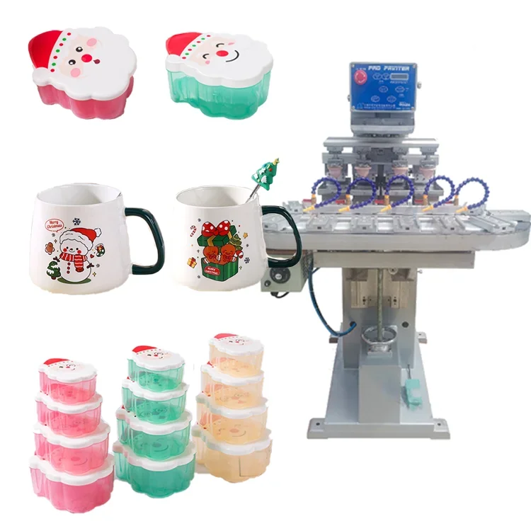 High-Performance Automatic 6-Color Pad Printing Machine Industrial Label Pad Printing Machine