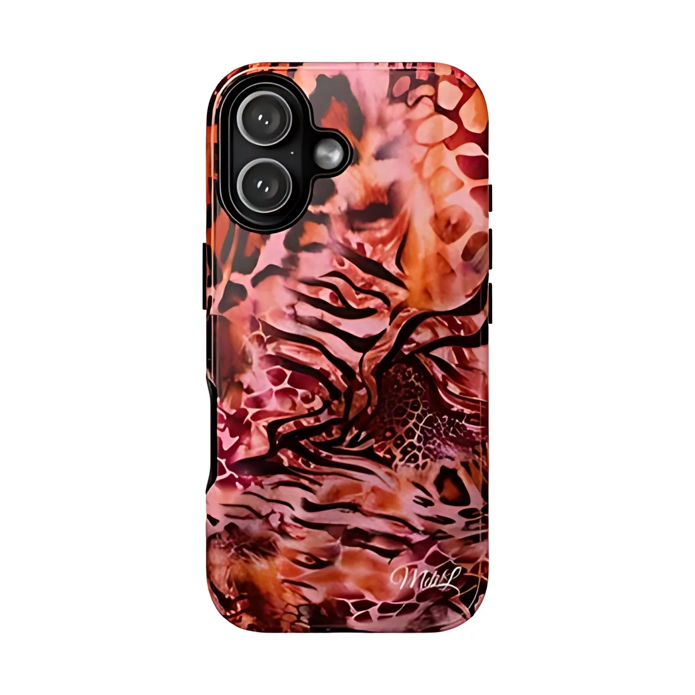 Red Tiger Tie Dye Phone Case for Samsung Galaxy S20 S23 S24 S25 S26 FE Plus Ultra Edge 4G 5G Luxury Double-layer Back Cover