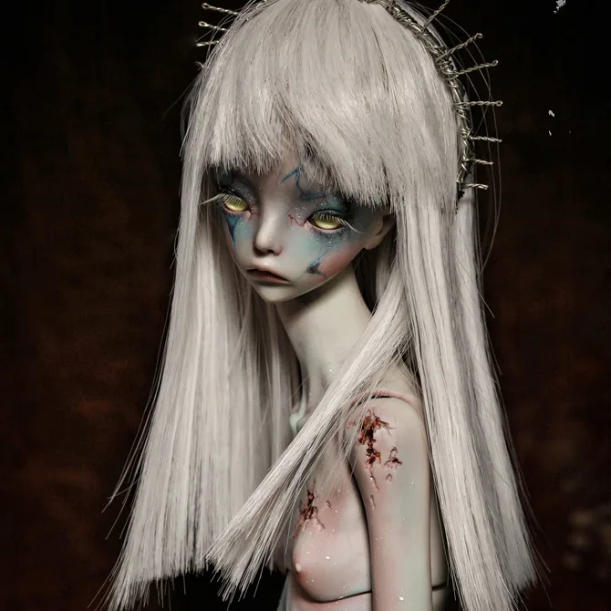 Die neue Devil Equity Premium-Harz 1/4 BJD SD-Puppe Hermit Hidden 1 Spezialgelenk Skull Girl Cash Makeup