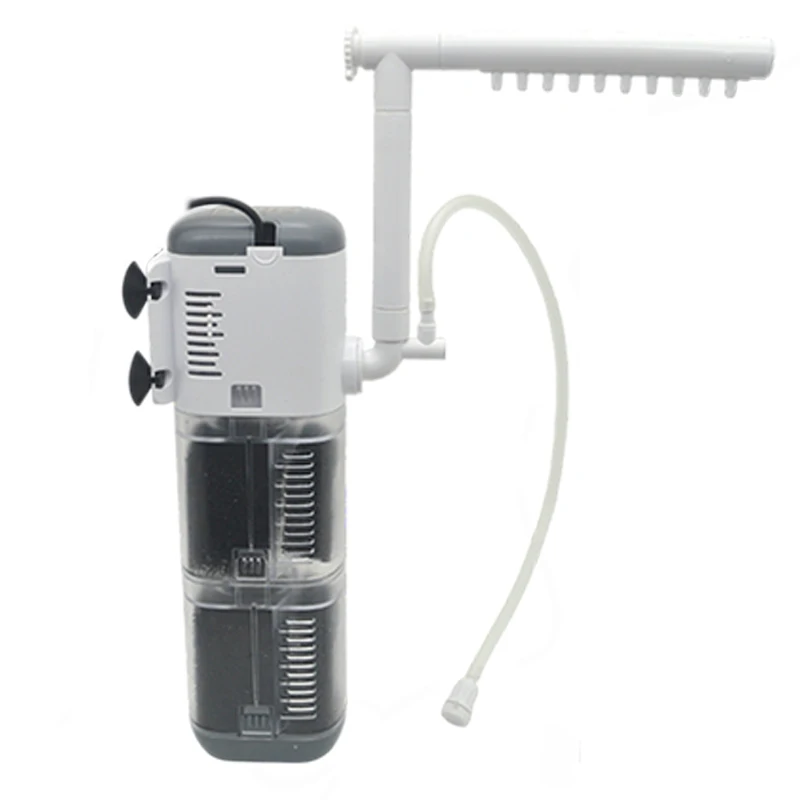 Aquarium Multi-functional Filter Pump Fish Tank Submersible Air Oxygen Aerator Water Change Pump Wave-making Fountain Water Pump