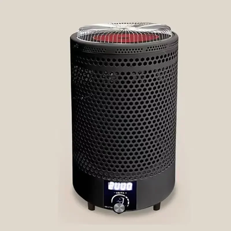 2200W Quick Heating Electric Heater with Stove Top Grill for Winter Gatherings Featuring Overheating and Tipping Safety