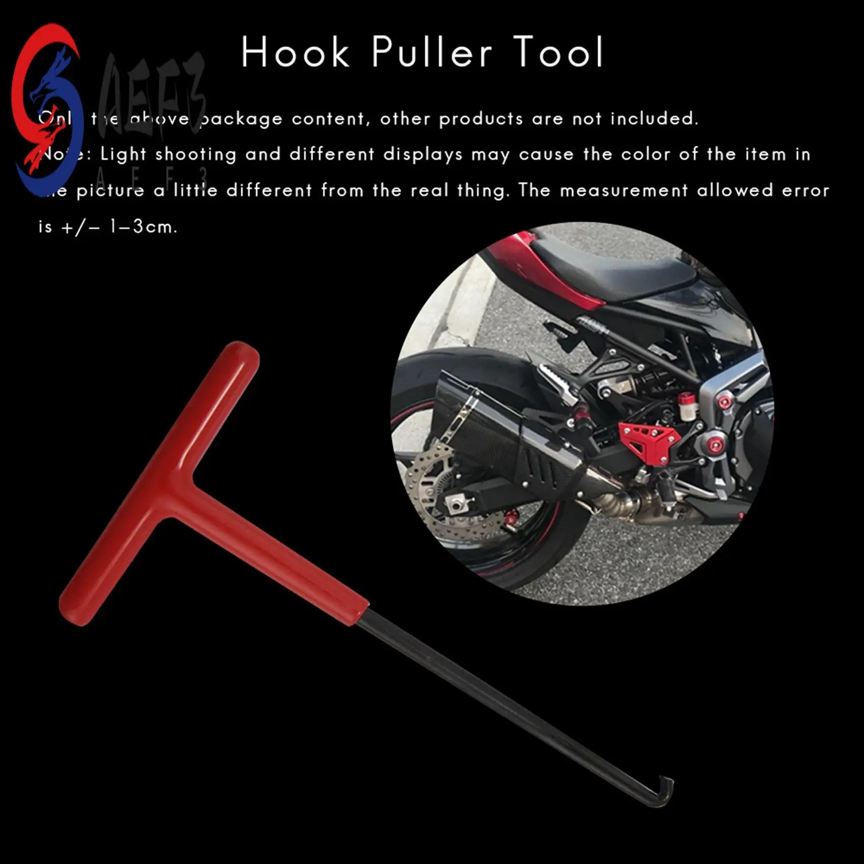 

AEF3-Exhaust Spring Hook Puller Tool T Handle Dirt Bike Mx Atv Motorcycle