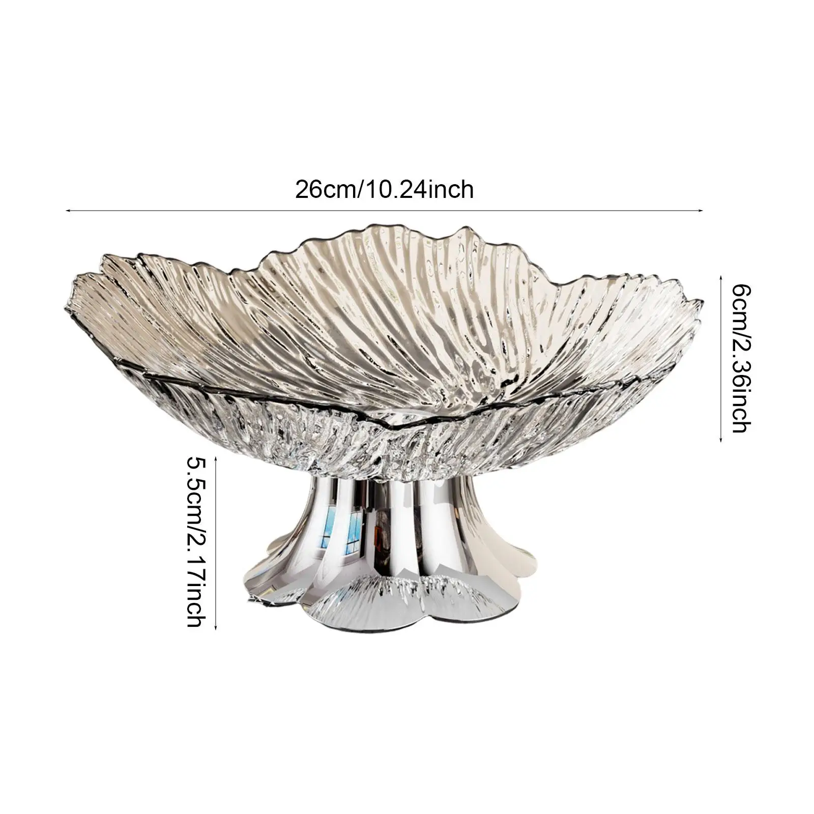 Pedestal Fruit Bowl, Fruit Display Stand, Appetizer Holder, Creative Decor, Suitable for Dining Room And Office