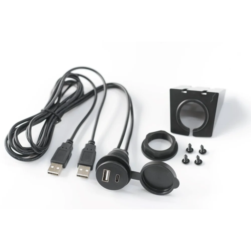 High Conductivity USB Extension Cord USB Extension Cord Black USB Extension Cord 5V Voltage Output For Car Audio Systems
