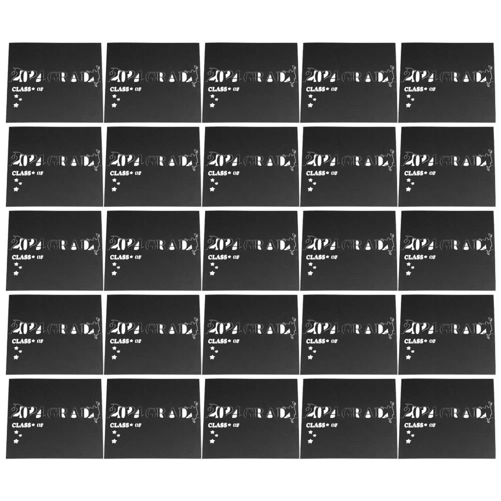 

50pcs Table Tent Graduation Place Cards For Party Banquet Seat Name Card Paper Table Number Cards Foldable Design