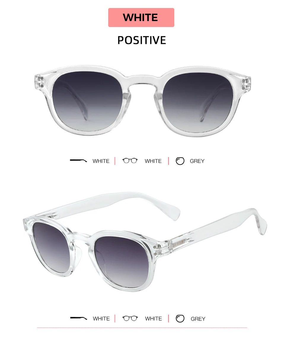 Meeshow Marken-Sonnenbrille mit Blendschutz für Damen und Herren, modisches Design, runder Rahmen, UV-Schutz, Nylon-Gläser – Detail 7