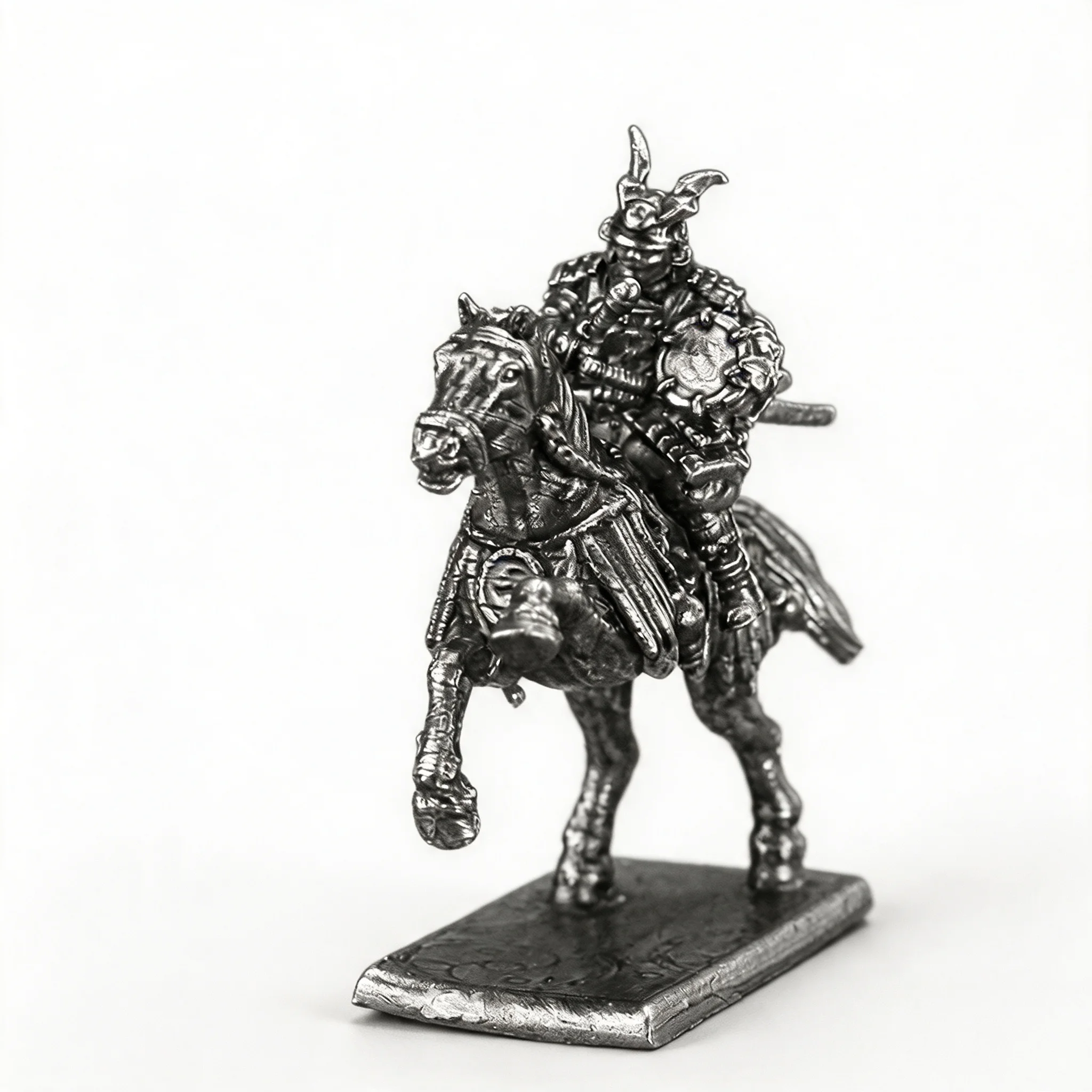 Metal Japanese Samurai Cavalry Warrior Model Wargame Miniature Tabletop Game Piece Home Decor Military Collection Figurine