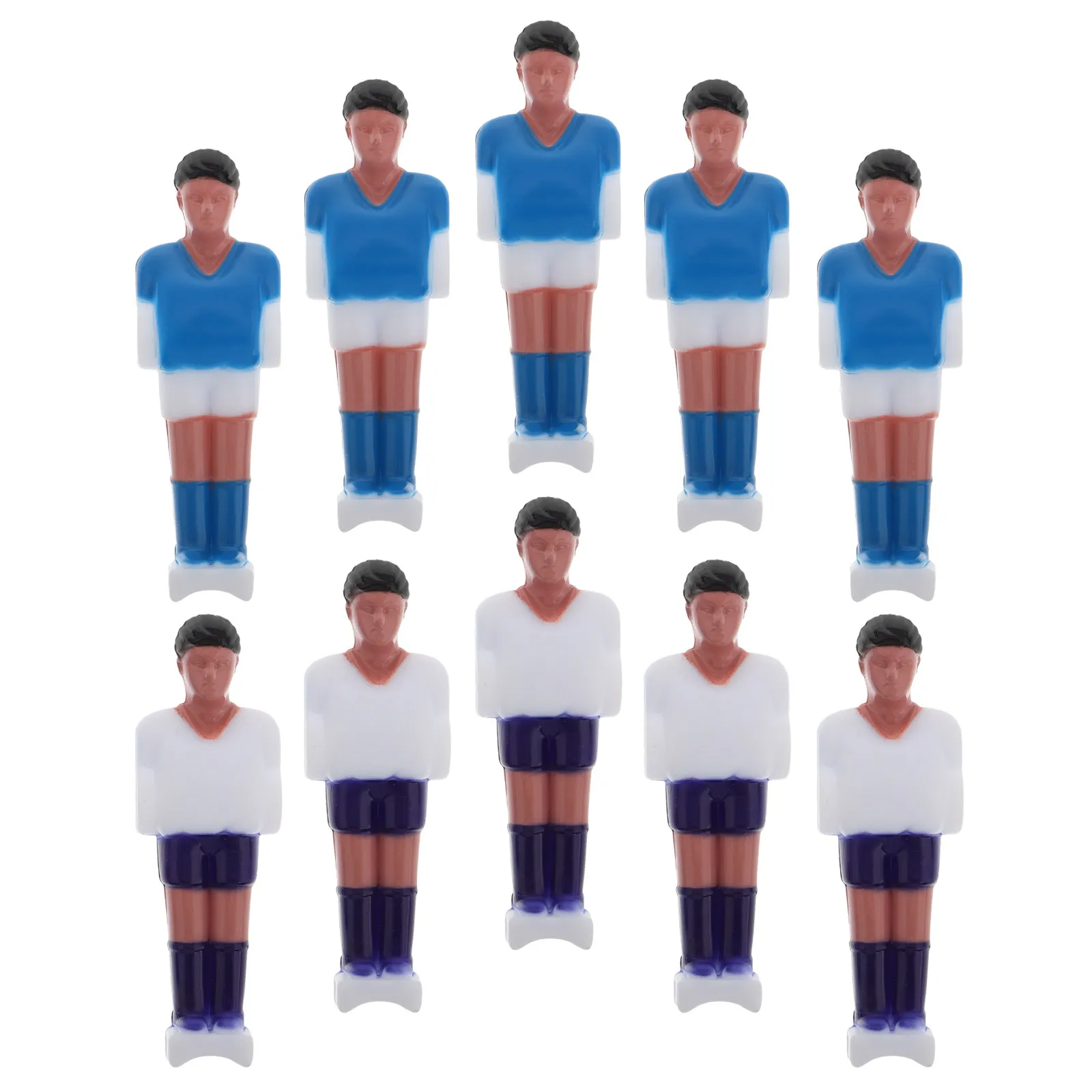 10 Pezzi Accessori per Calciobalilla, Giocatori di Ricambio, Statuette per Tavoli da Calcio