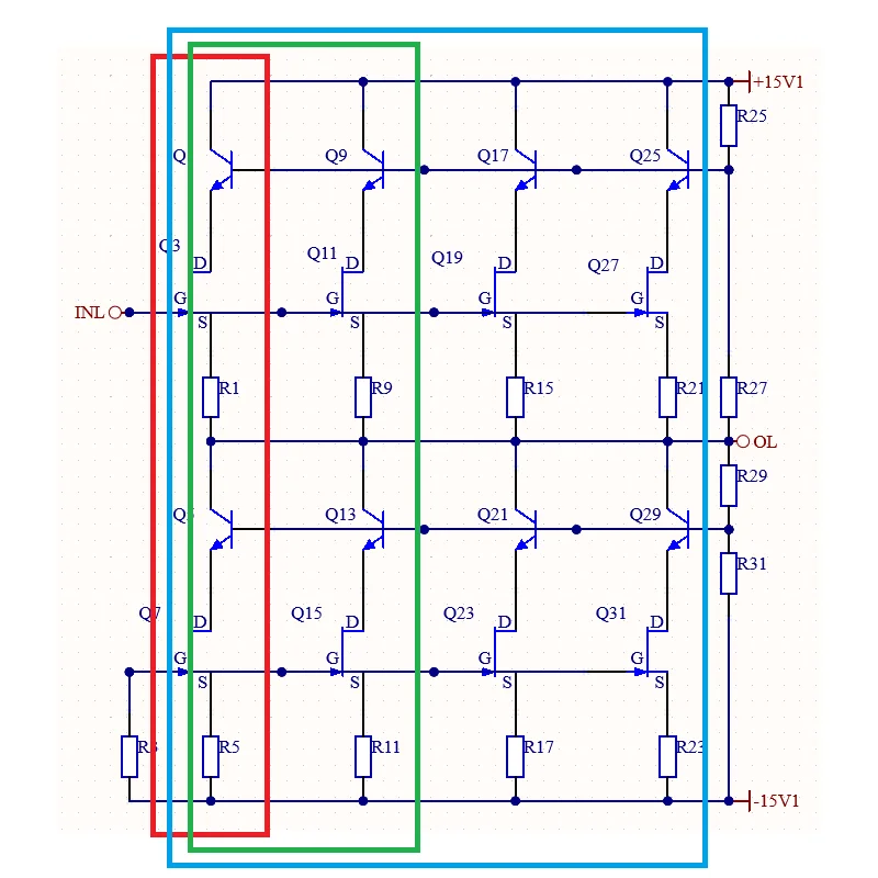 Penyangga input/output audio tingkat demam Wolman sirkuit paralel BUF-4K