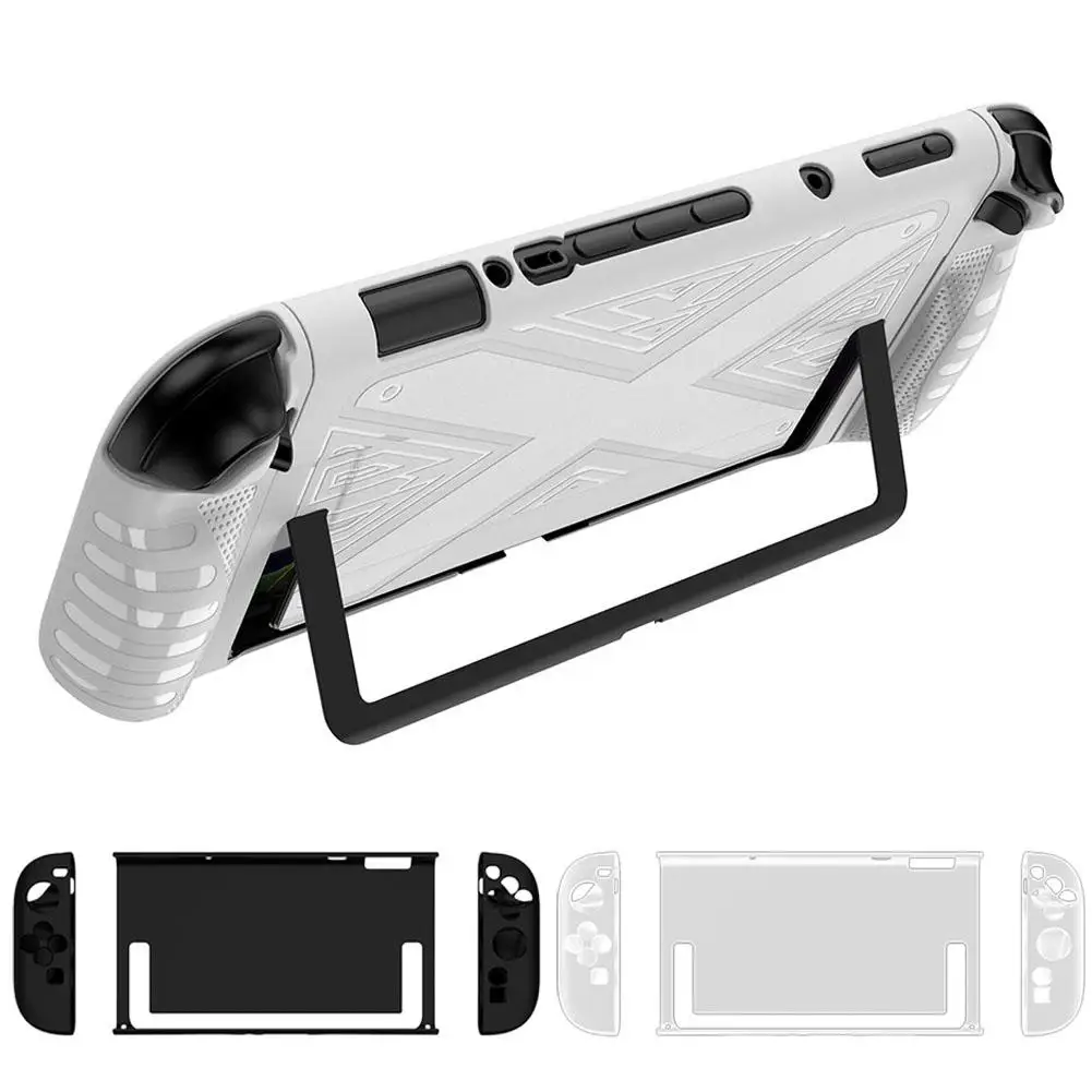 

Protective Case for Nintendo Switch 2 Accessory with Kickstand 2025 Model Series TPU Grip and Anti-Scratch Material White/B B7T0