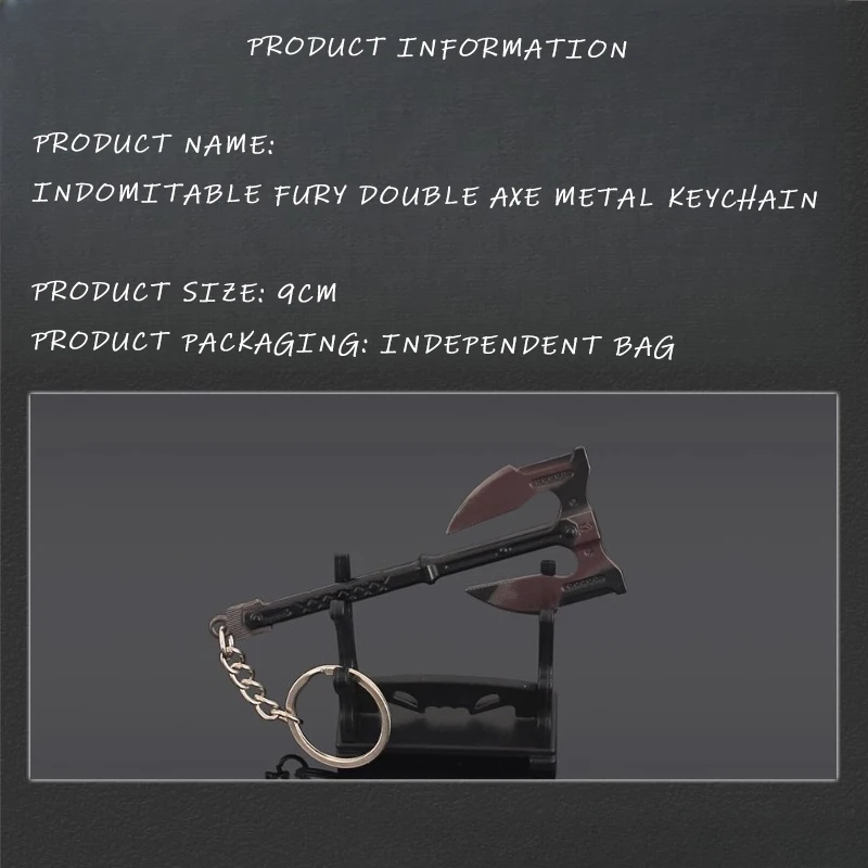 9 ซม.DZB Unyielding Wrath Battle Axe รุ่นทหารพวงกุญแจอุปกรณ์เสริม Miniature อาวุธสะสมยุทธวิธีเกมของขวัญ