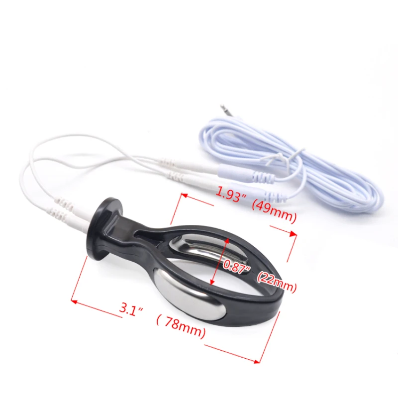 Prison Bird Latest design Black ABS Pussy Probe Electro Gear For Men/Women Adult sex toys A391