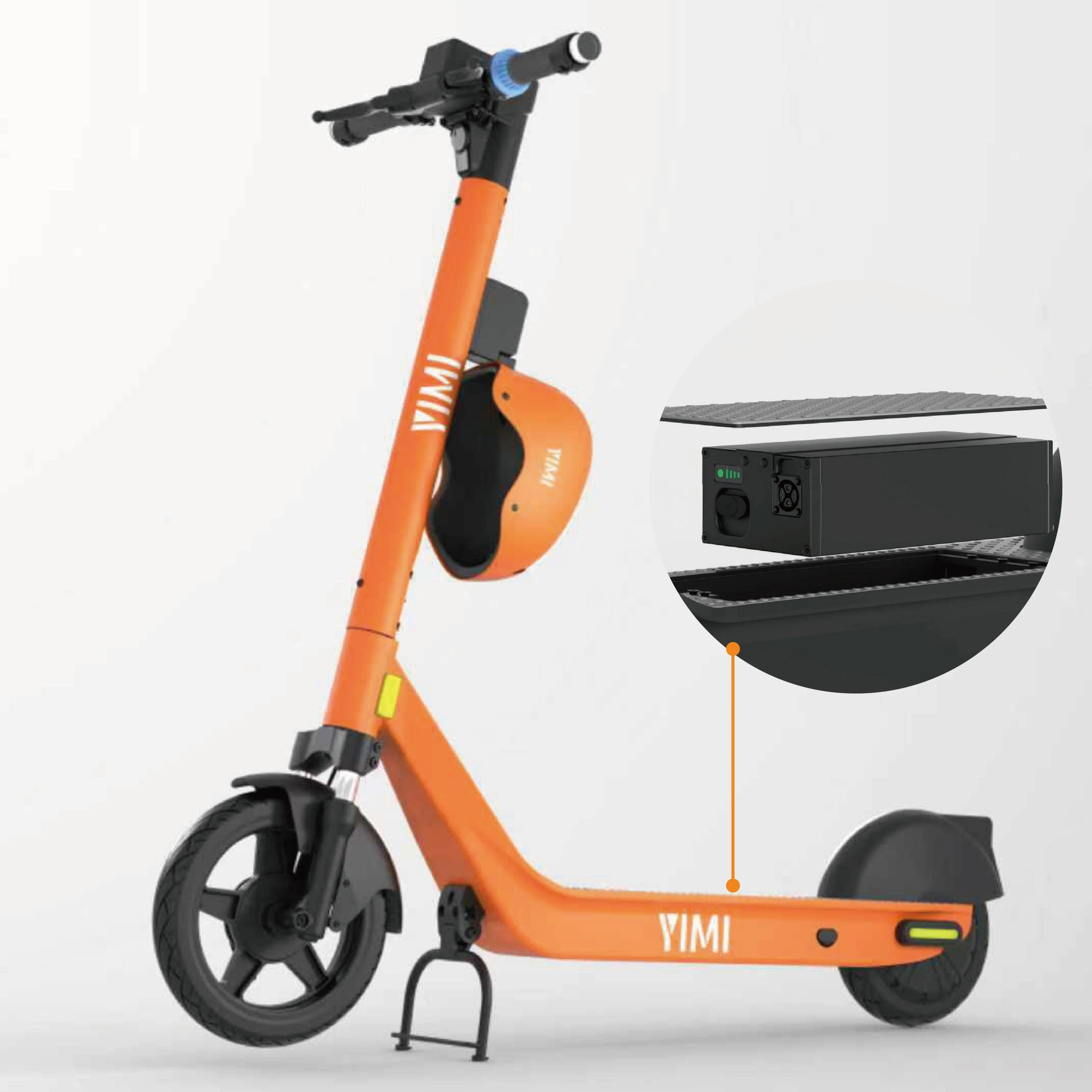 

Airo Sharing Electric Scooter High-strength Swappable Battery 4G IOT Best Design Support Rental Business Factory Low Price