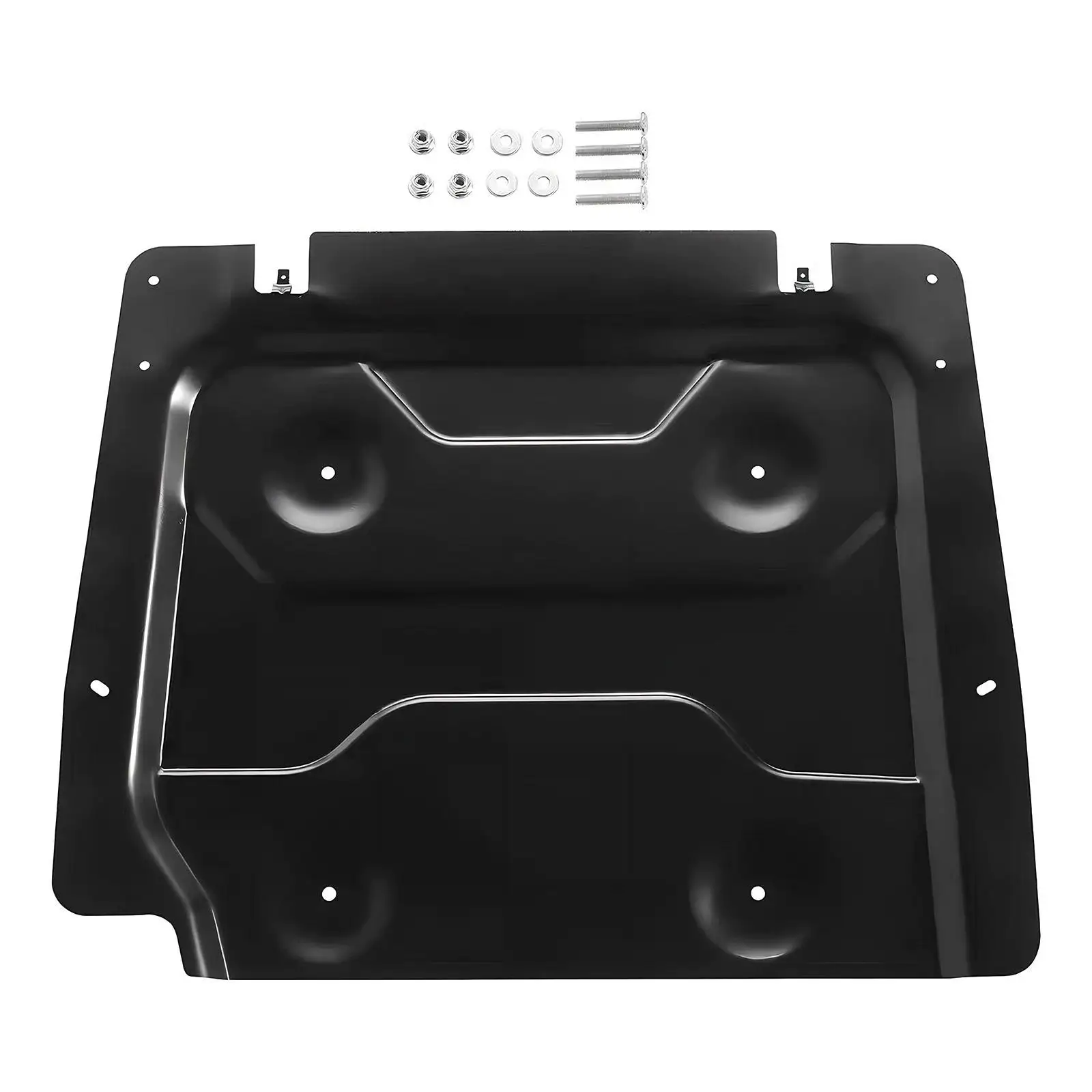 Metal Motorcycle Rear Cargo Mount Plate Trunk Support Rack with Fastener Kit for Universal Adventure Cruiser Travel Setup